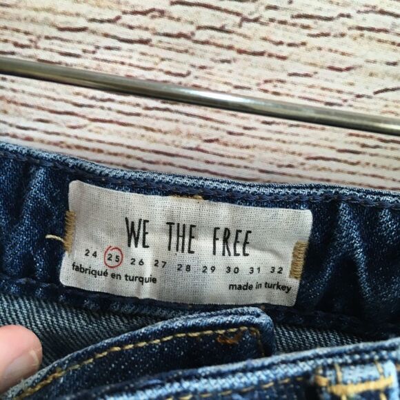 We The Free Distressed Denim Skirt - Blue - Picture 3 of 4
